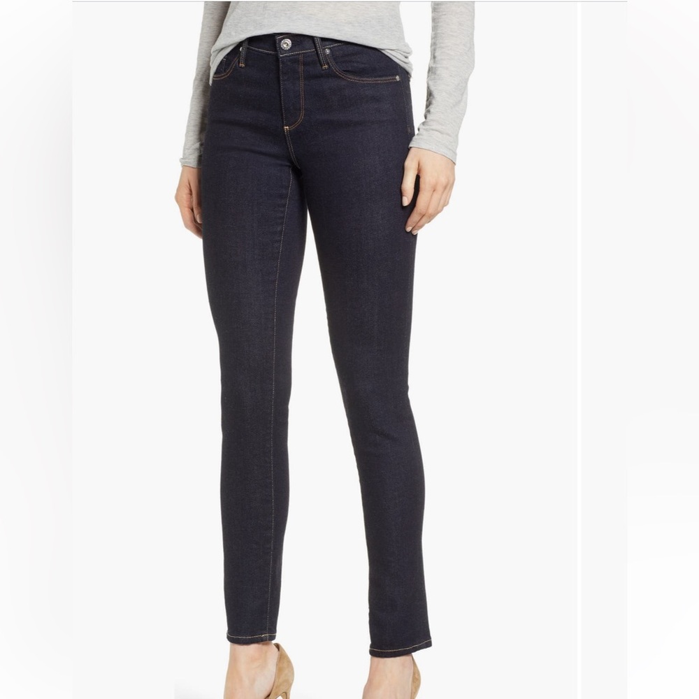 NEW AG Adriano Goldschmied Prima Ankle Cigarette Skinny Jeans Dark Wash sz 26